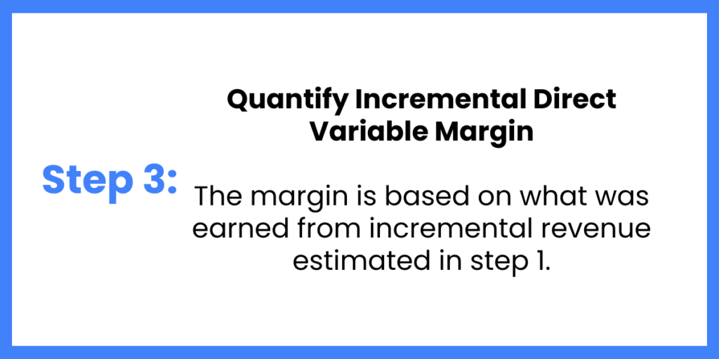 incremental direct variable margin