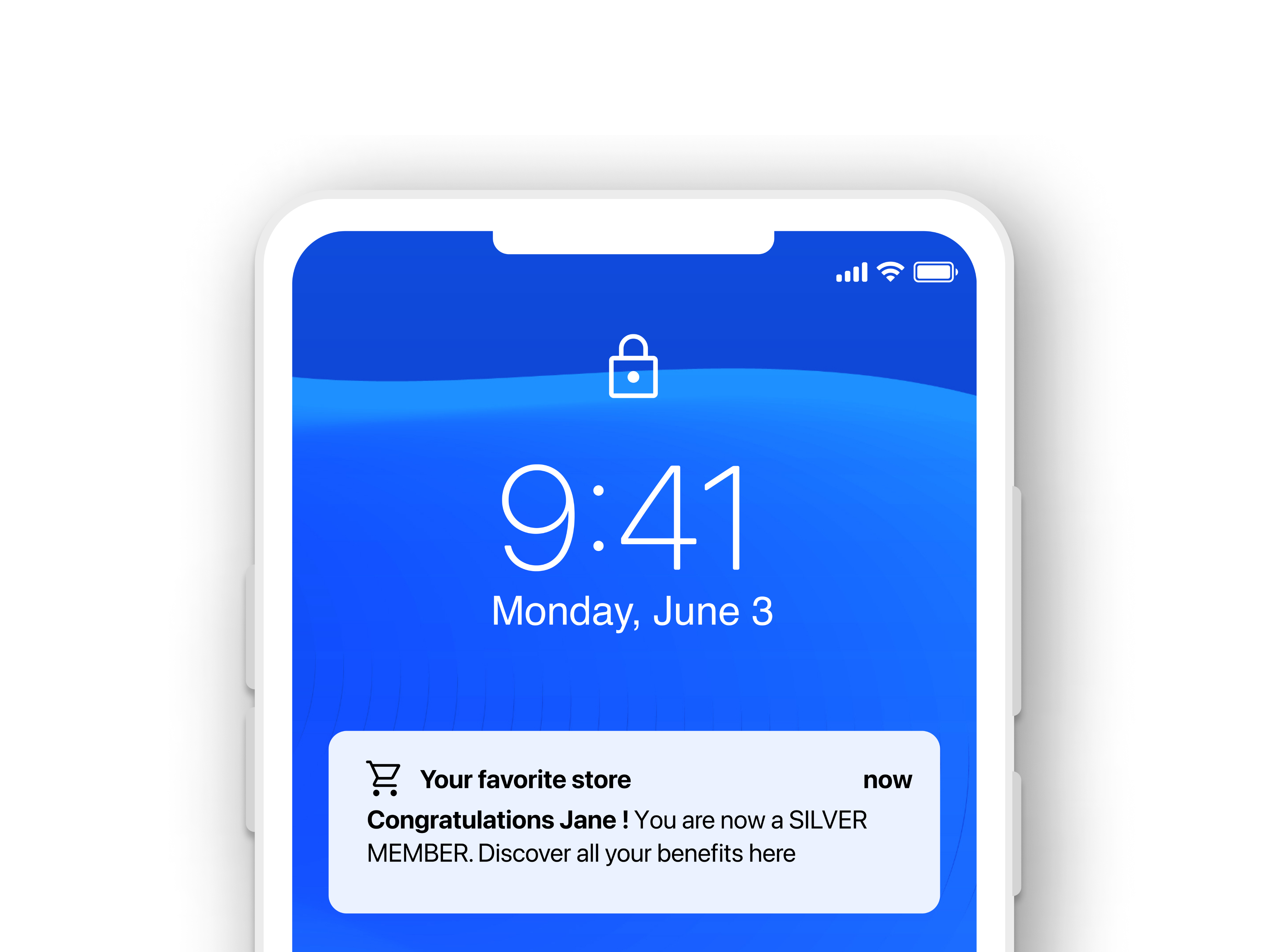 Loyalty app for grocery push notifications