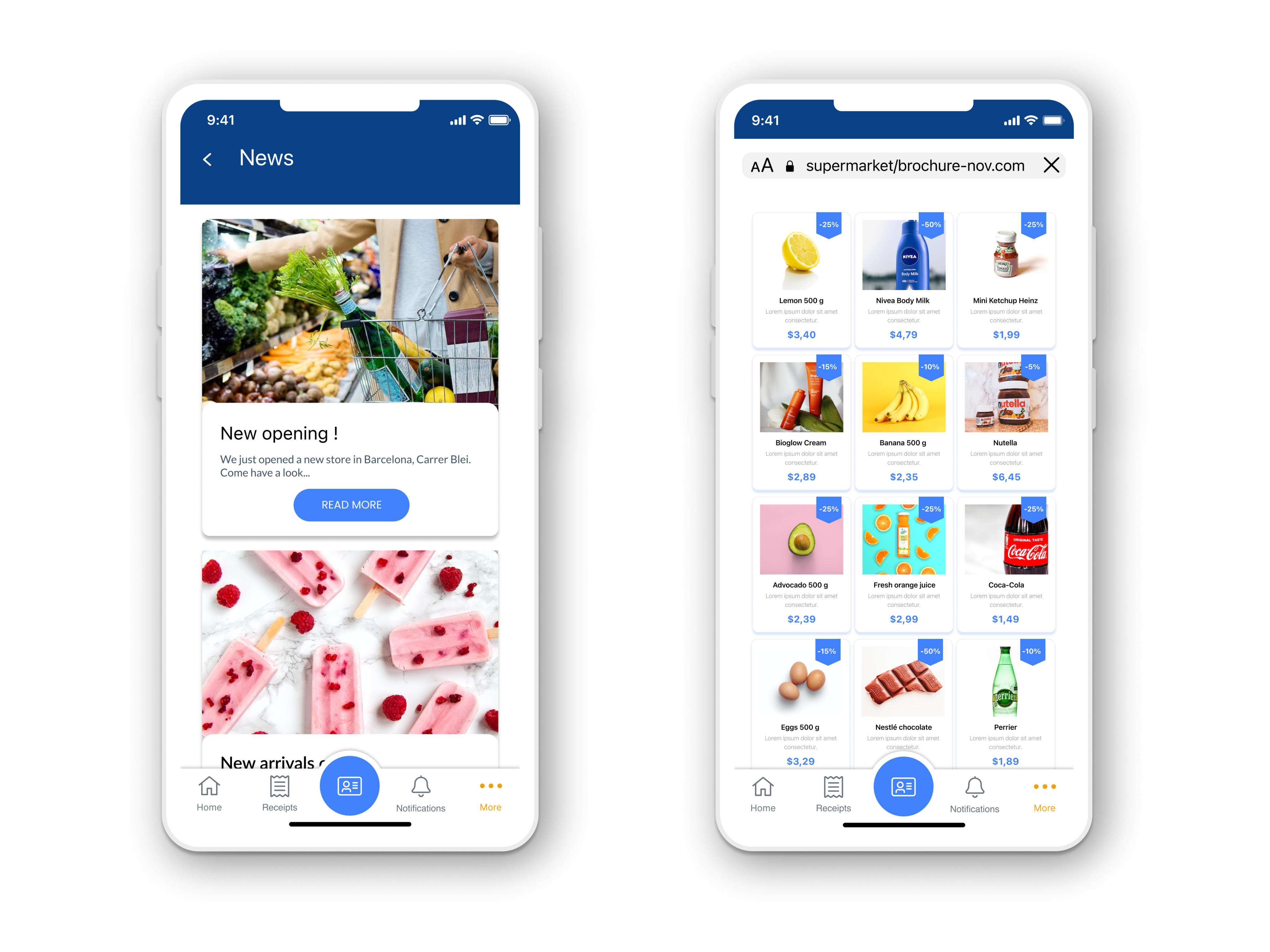 Loyalty App grocery promote brands and products