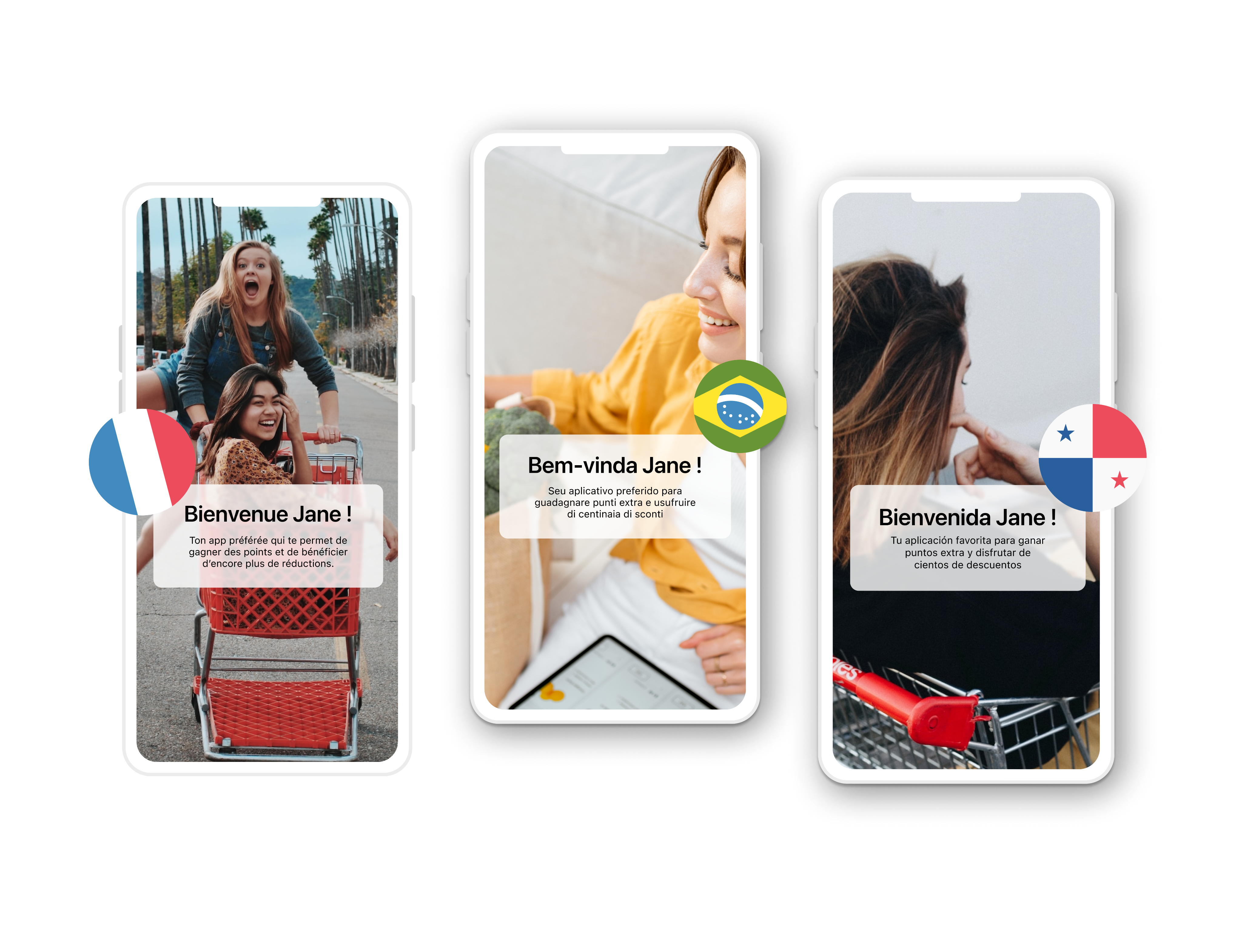 Loyalty app grocery global languages