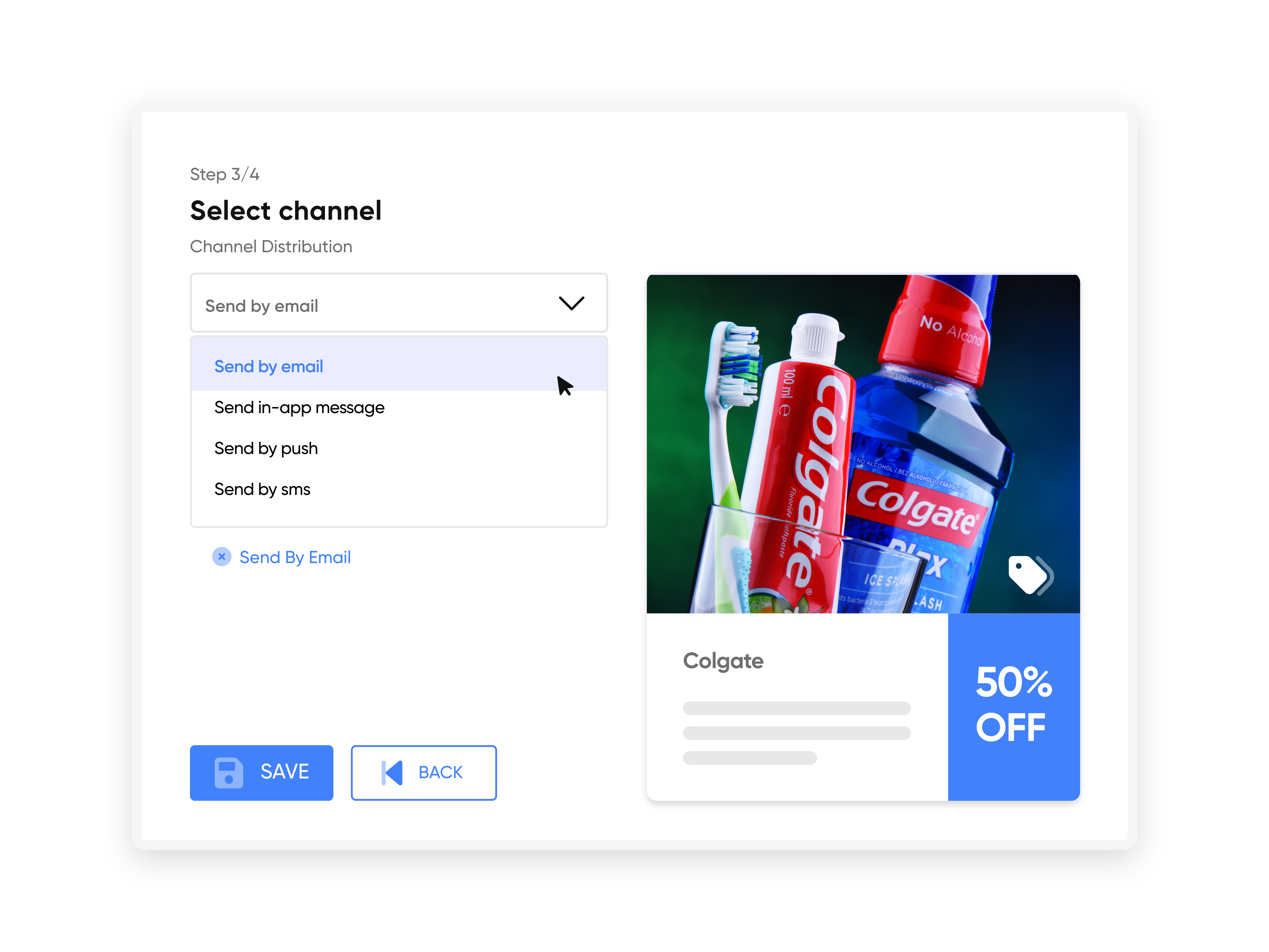 Omnichannel campaigns for retail in one platform