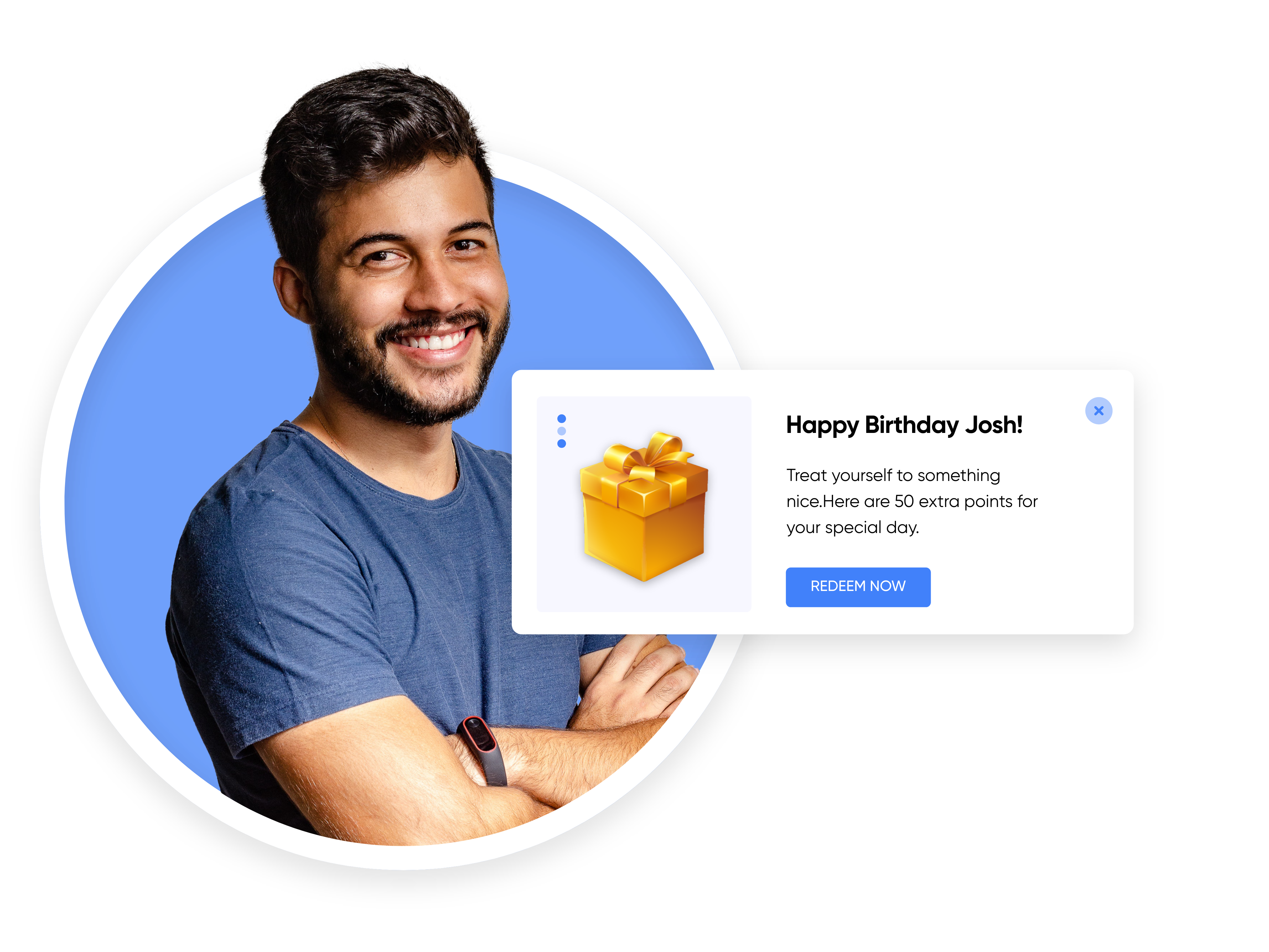 award loyalty points for a special occasion