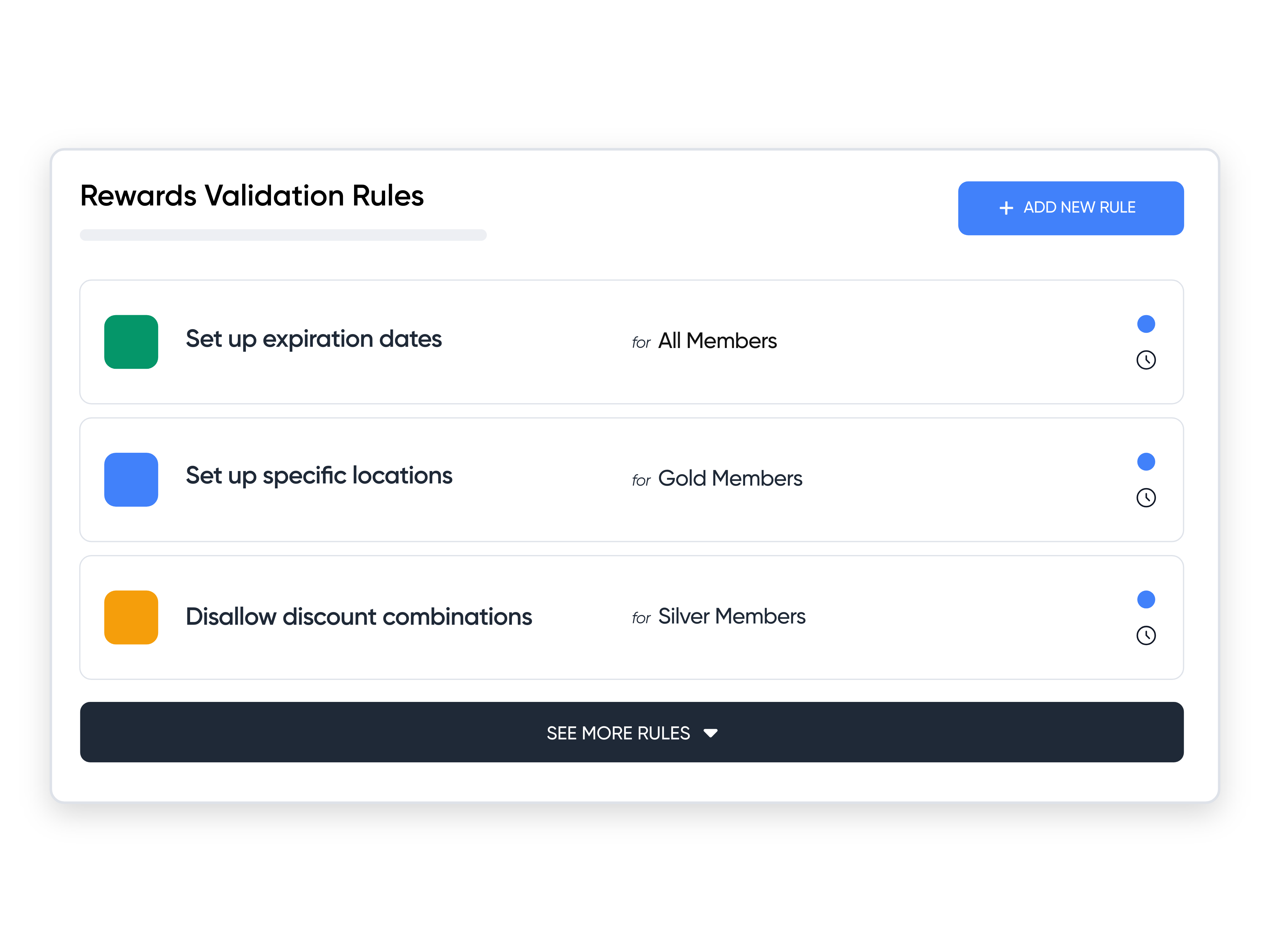 loyalty programpoints validation and constraints
